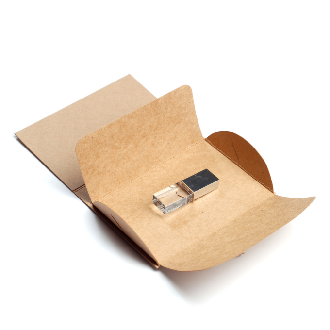 Kraftová Obálka na USB flash disk