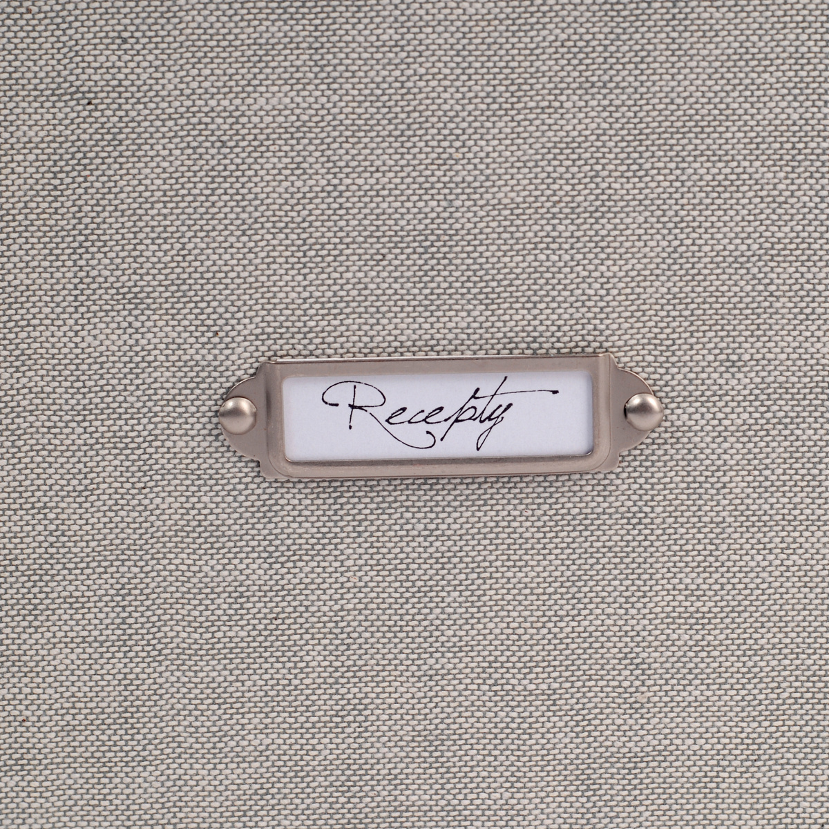 Receptář Natur Grey - krabička na recepty